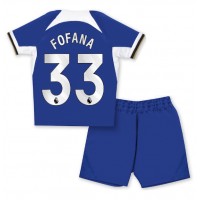 Koszulka piłkarska Chelsea Wesley Fofana #33 Strój Domowy dla dzieci 2023-24 tanio Krótki Rękaw (+ Krótkie spodenki)